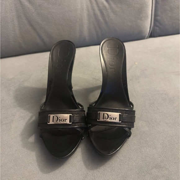 Dior Black Heeled Sandals - Picture 1 of 5